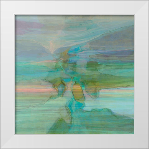Passive I Landscape Version II White Modern Wood Framed Art Print by Tienhaara, Michael