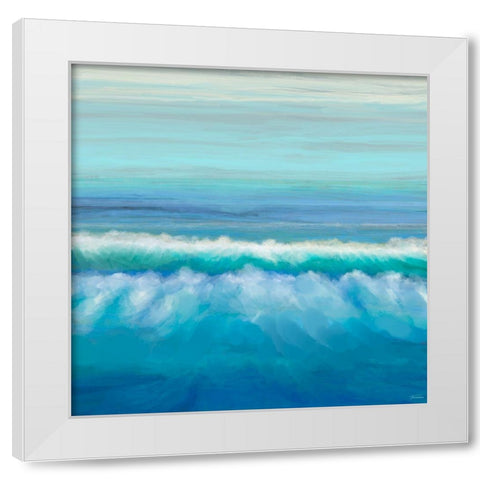 Seascape II White Modern Wood Framed Art Print by Tienhaara, Michael