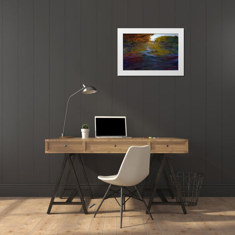 Serene Journey II White Modern Wood Framed Art Print by Tienhaara, Michael