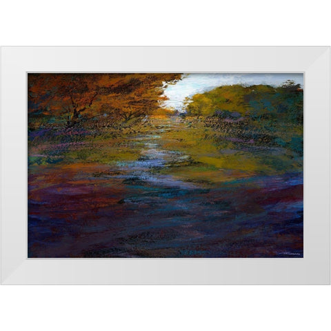 Serene Journey II White Modern Wood Framed Art Print by Tienhaara, Michael