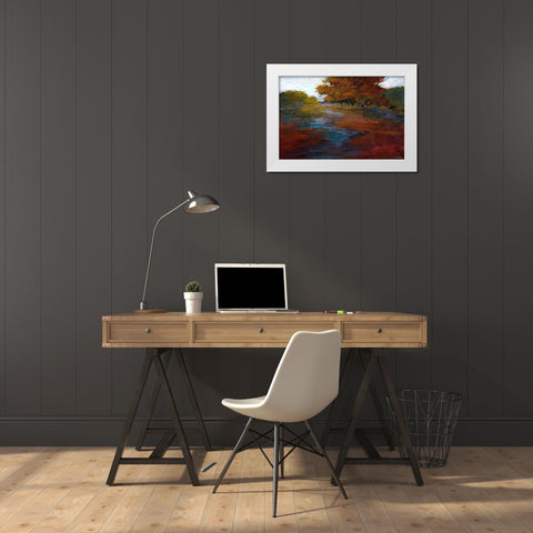 Serene Journey III White Modern Wood Framed Art Print by Tienhaara, Michael