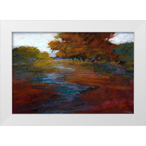 Serene Journey III White Modern Wood Framed Art Print by Tienhaara, Michael