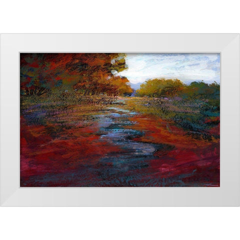 Serene Journey IV White Modern Wood Framed Art Print by Tienhaara, Michael