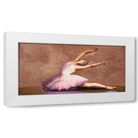 Swan Lake White Modern Wood Framed Art Print by Bassetti, Andrea