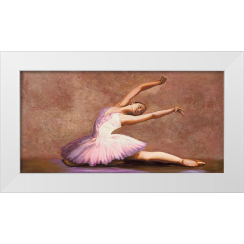 Swan Lake White Modern Wood Framed Art Print by Bassetti, Andrea