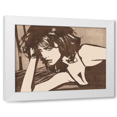 With Style White Modern Wood Framed Art Print by Cooper, Andrew