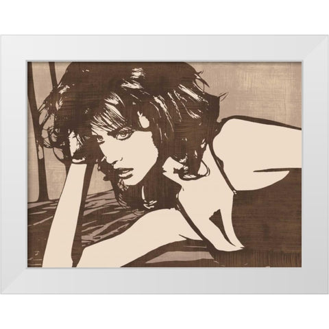 With Style White Modern Wood Framed Art Print by Cooper, Andrew