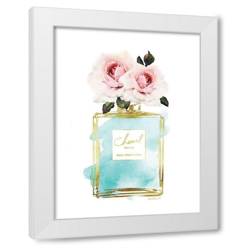 Perfume Bottle Bouquet VI White Modern Wood Framed Art Print by Greenwood, Amanda