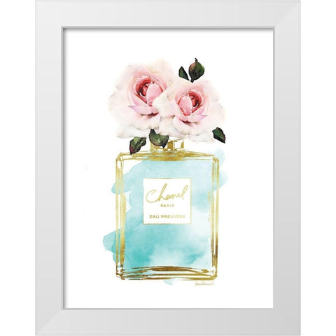 Perfume Bottle Bouquet VI White Modern Wood Framed Art Print by Greenwood, Amanda