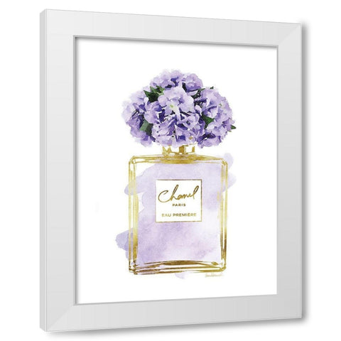 Perfume Bottle Bouquet XI White Modern Wood Framed Art Print by Greenwood, Amanda