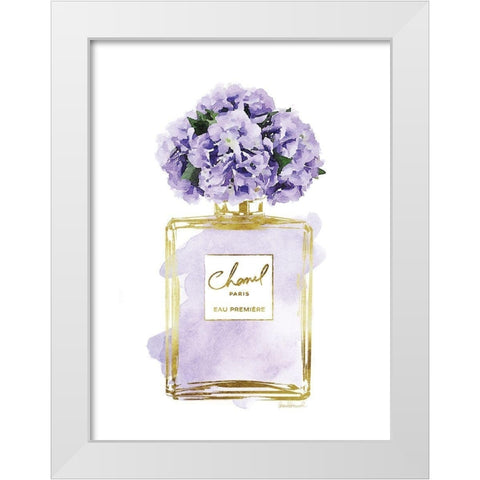 Perfume Bottle Bouquet XI White Modern Wood Framed Art Print by Greenwood, Amanda