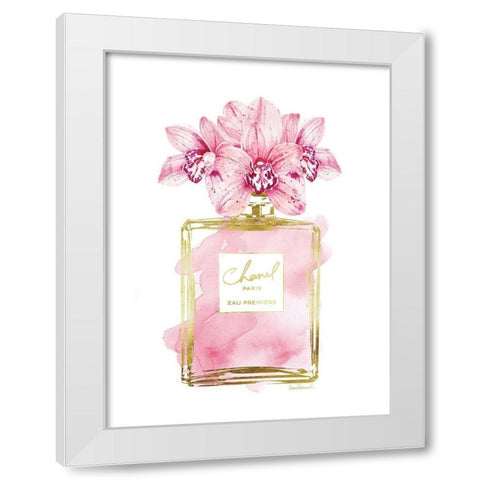 Perfume Bottle Bouquet XII White Modern Wood Framed Art Print by Greenwood, Amanda