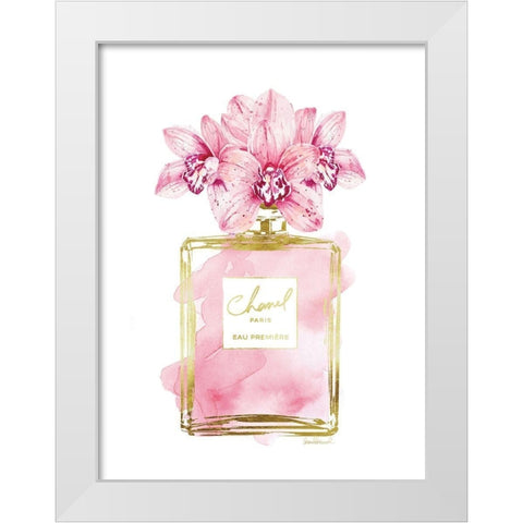 Perfume Bottle Bouquet XII White Modern Wood Framed Art Print by Greenwood, Amanda
