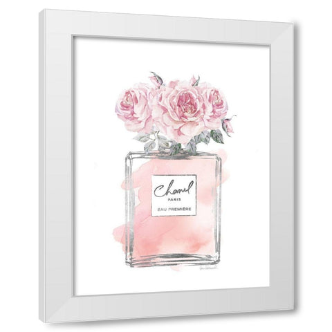 Silver Perfume and Flowers IV White Modern Wood Framed Art Print by Greenwood, Amanda