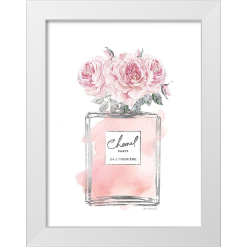 Silver Perfume and Flowers IV White Modern Wood Framed Art Print by Greenwood, Amanda
