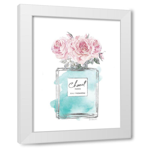 Silver Perfume and Flowers VI White Modern Wood Framed Art Print by Greenwood, Amanda