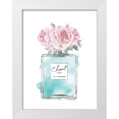 Silver Perfume and Flowers VI White Modern Wood Framed Art Print by Greenwood, Amanda