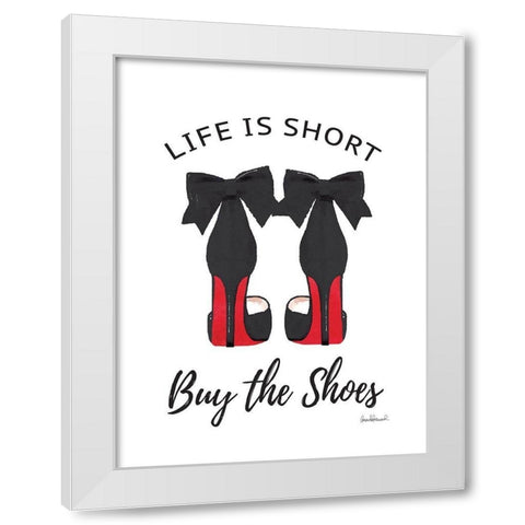 Buy the Shoes I White Modern Wood Framed Art Print by Greenwood, Amanda