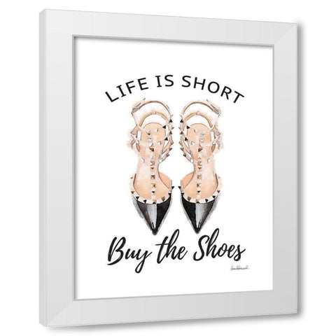 Buy the Shoes II White Modern Wood Framed Art Print by Greenwood, Amanda