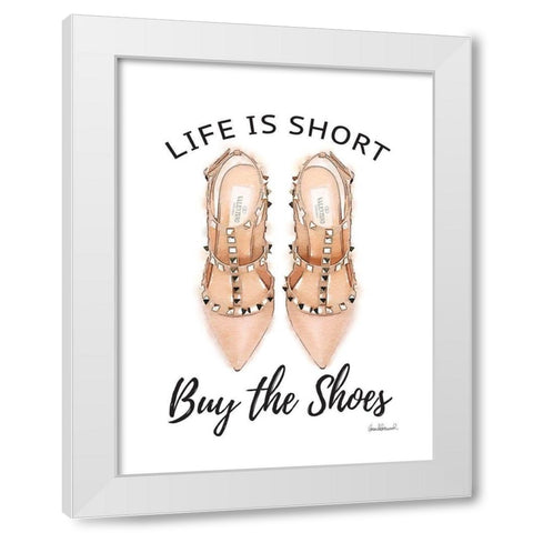 Buy the Shoes III White Modern Wood Framed Art Print by Greenwood, Amanda