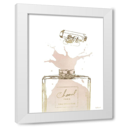 Cream Splash II White Modern Wood Framed Art Print by Greenwood, Amanda