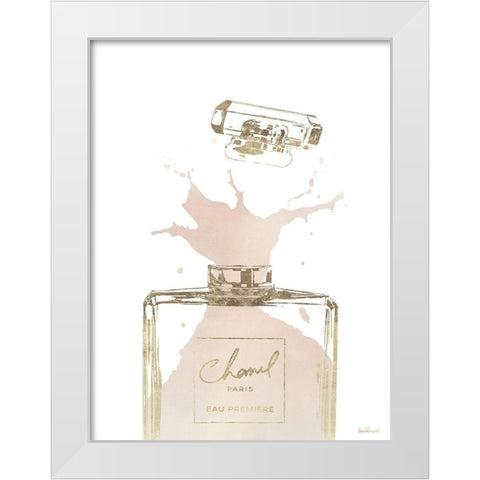 Cream Splash II White Modern Wood Framed Art Print by Greenwood, Amanda
