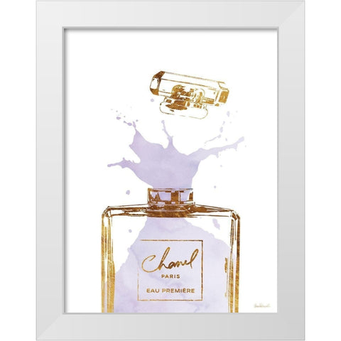 Orchid Splash II White Modern Wood Framed Art Print by Greenwood, Amanda