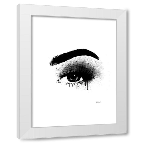 Eye Black White Modern Wood Framed Art Print by Greenwood, Amanda