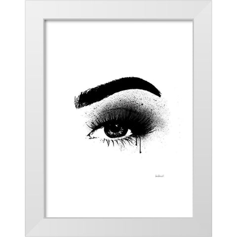 Eye Black White Modern Wood Framed Art Print by Greenwood, Amanda
