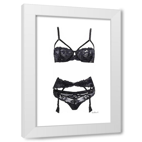 Lingerie I White Modern Wood Framed Art Print by Greenwood, Amanda