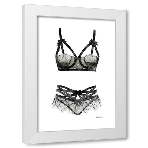 Lingerie II White Modern Wood Framed Art Print by Greenwood, Amanda