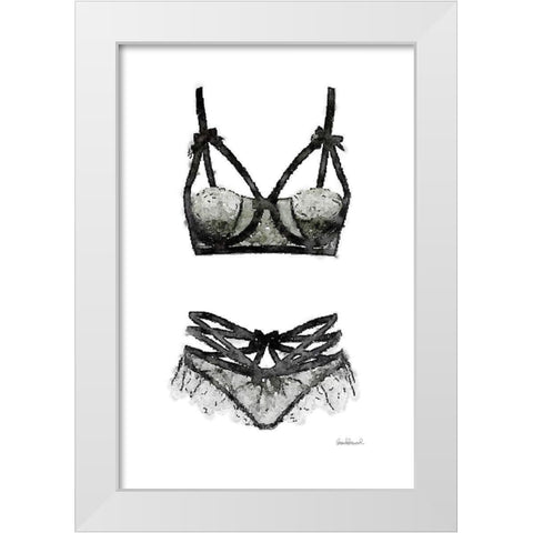 Lingerie II White Modern Wood Framed Art Print by Greenwood, Amanda