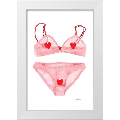 Lingerie III White Modern Wood Framed Art Print by Greenwood, Amanda