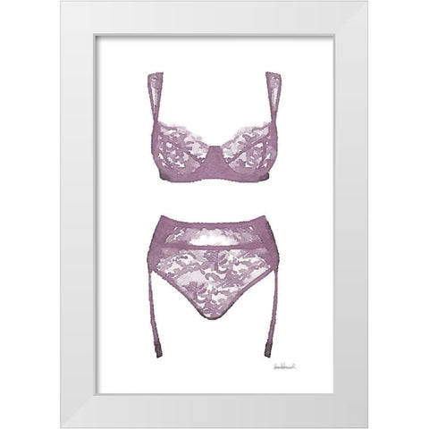 Lingerie VI White Modern Wood Framed Art Print by Greenwood, Amanda