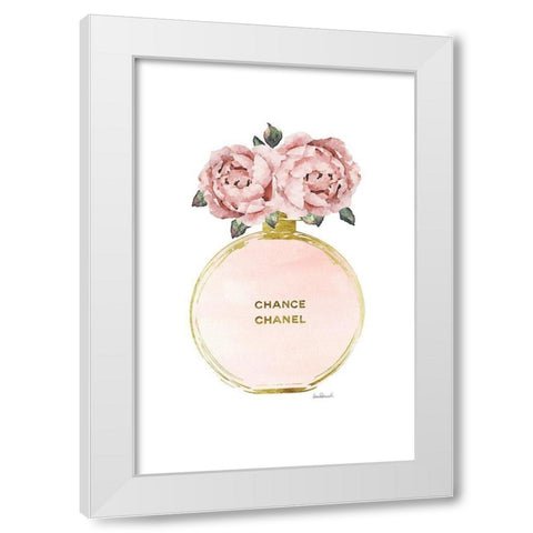 Gold Perfume Peony White Modern Wood Framed Art Print by Greenwood, Amanda