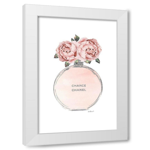 Silver Perfume Peony White Modern Wood Framed Art Print by Greenwood, Amanda