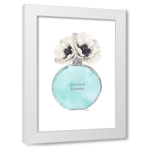 Silver Perfume Poppy White Modern Wood Framed Art Print by Greenwood, Amanda