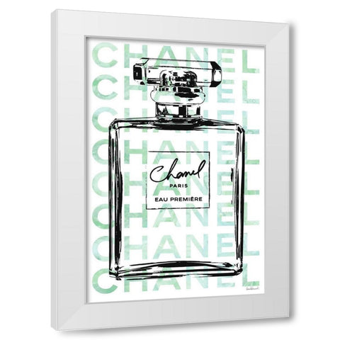 Mint Perfume White Modern Wood Framed Art Print by Greenwood, Amanda
