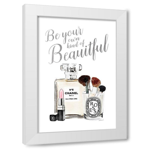 Your Own Kind of Beautiful White Modern Wood Framed Art Print by Greenwood, Amanda