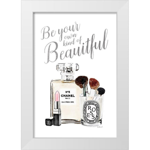 Your Own Kind of Beautiful White Modern Wood Framed Art Print by Greenwood, Amanda
