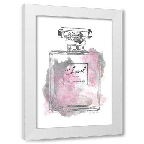 Silver Bottle Grey and Pink White Modern Wood Framed Art Print by Greenwood, Amanda