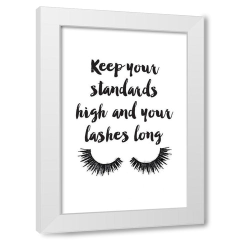 Lash Standards White Modern Wood Framed Art Print by Greenwood, Amanda