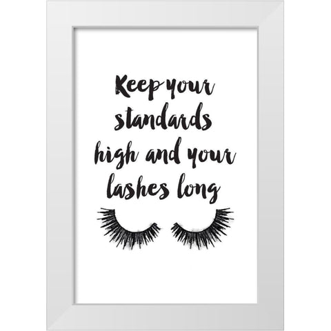Lash Standards White Modern Wood Framed Art Print by Greenwood, Amanda