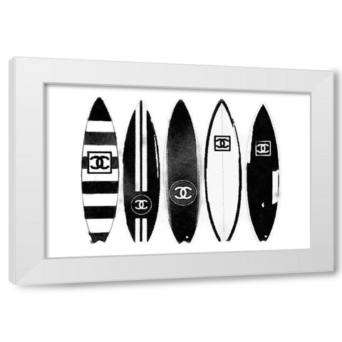 Surf White Modern Wood Framed Art Print by Greenwood, Amanda
