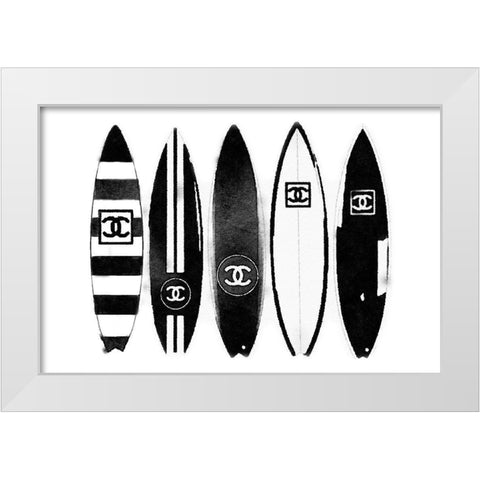 Surf White Modern Wood Framed Art Print by Greenwood, Amanda