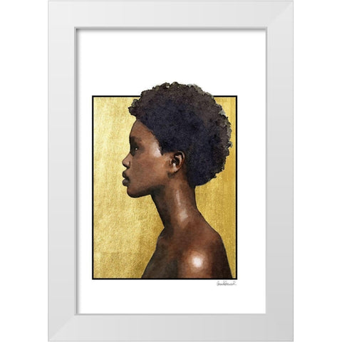 Majestic White Modern Wood Framed Art Print by Amanda Greenwood
