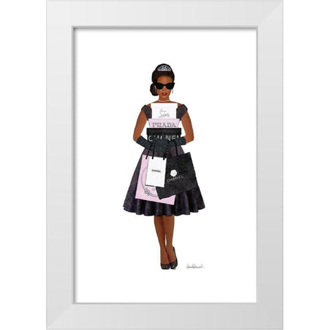 Fashion Forward White Modern Wood Framed Art Print by Amanda Greenwood