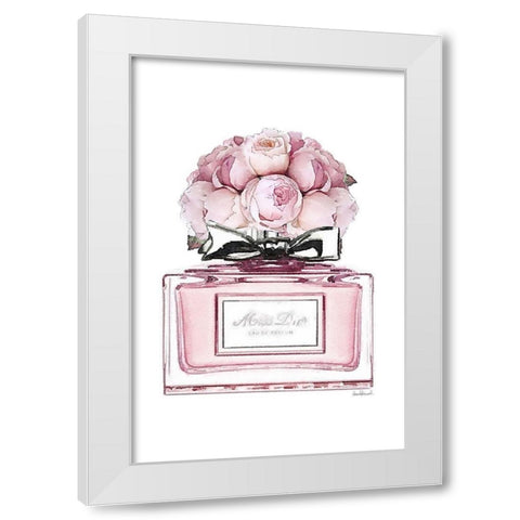 Perfume Bottle Bouquet XV White Modern Wood Framed Art Print by Greenwood, Amanda