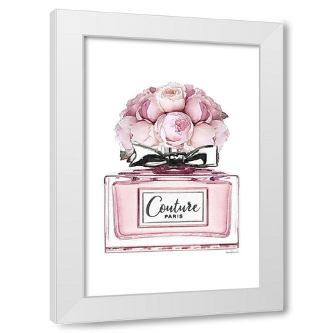Perfume Bottle Bouquet XVII White Modern Wood Framed Art Print by Greenwood, Amanda