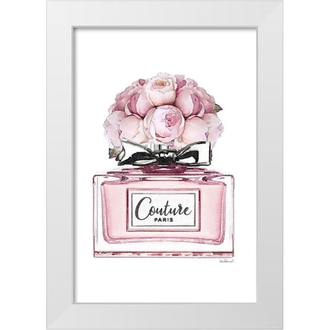 Perfume Bottle Bouquet XVII White Modern Wood Framed Art Print by Greenwood, Amanda